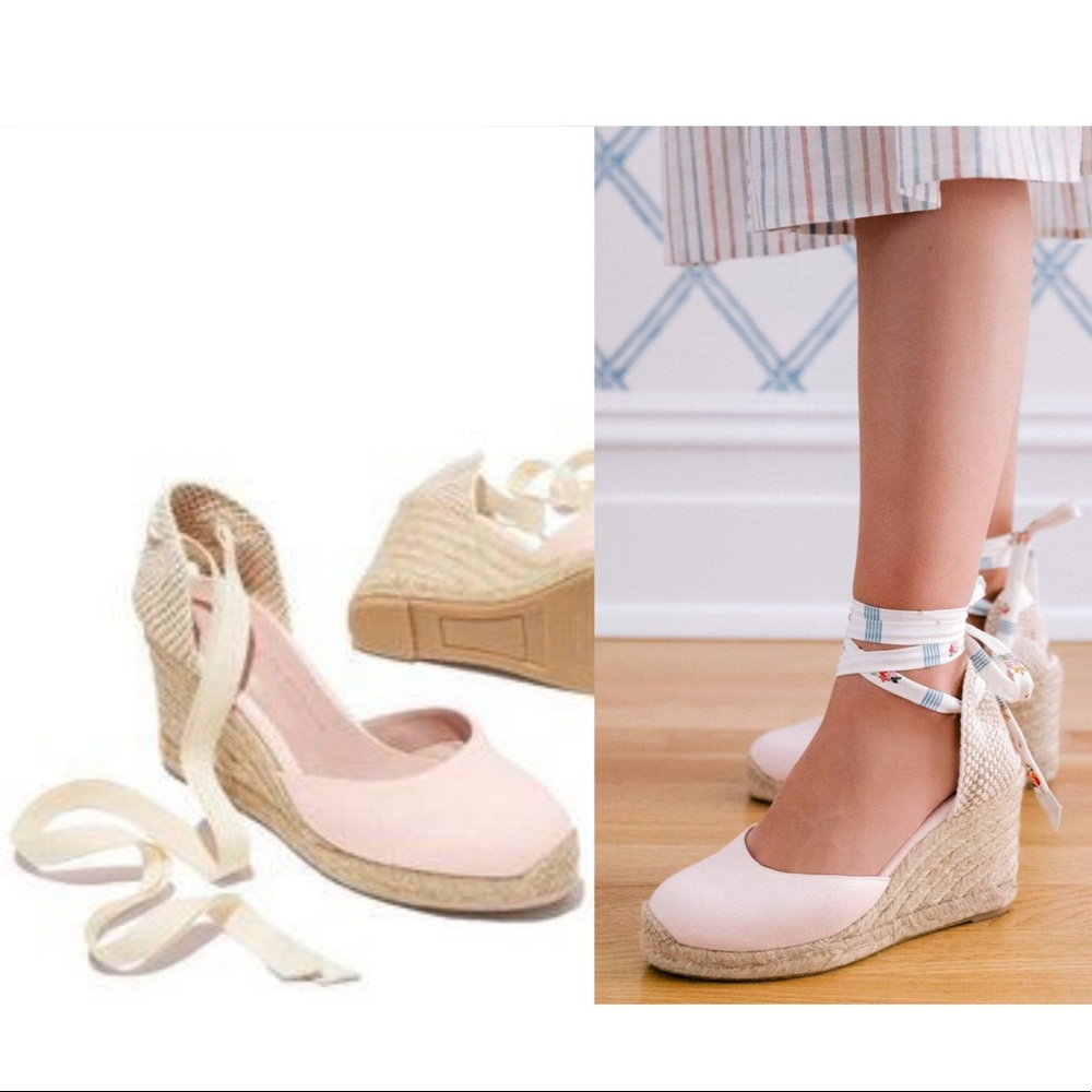 NIB Gal Meets Glam x Margaux Blush Pink Espadrilles